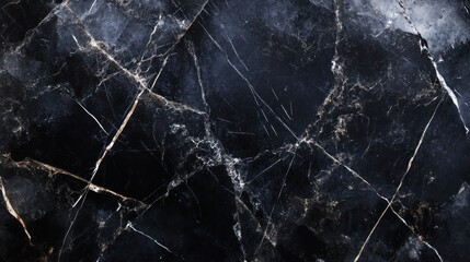 Elegant black marble texture with striking white and golden veins, adding sophistication to any design.