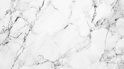 Fototapeta premium Elegant white marble texture with gray veining, perfect for backgrounds and interior design.