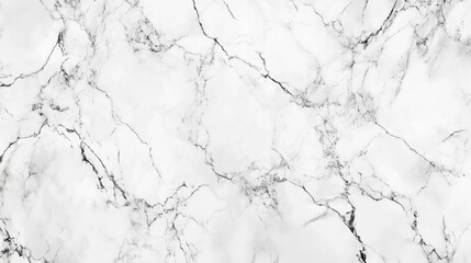 Naklejka premium Elegant white marble surface with gray veining, perfect for stylish backgrounds.