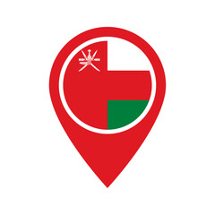 Oman flag location icon