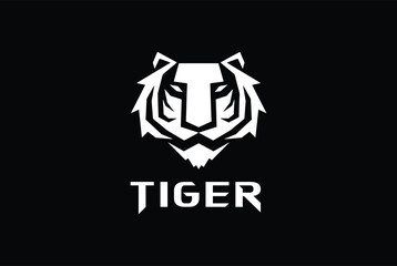 Wild tiger logo design, tiger logo. gym and fitness logo.