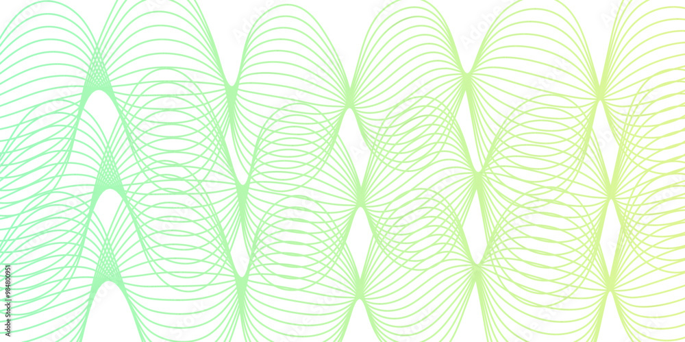 Wall mural abstract colorful wave line transparent background modern stream wave background and wave curve line