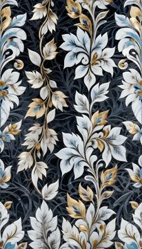 A marble surface with a floral pattern