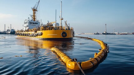 Oil spill response technology minimizing environmental impact during cleanup efforts