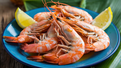 A Plate Of Shrimp