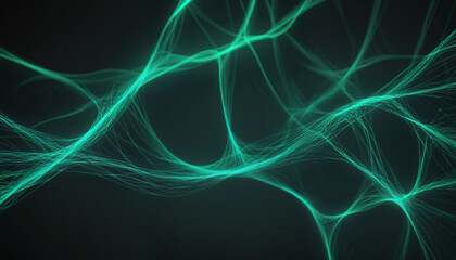 Obraz premium Web of neural connections, intelligence, abstract,geometric art, brainwaves