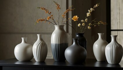 Elegant Vase Silhouettes for Chic Interiors