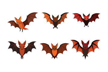 Flying Fox vector art illustration.