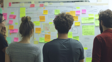 Obraz premium Team Brainstorming Creative Packaging Ideas in Collaborative Session