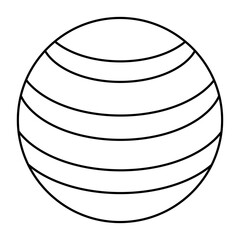 An icon design of yoga ball