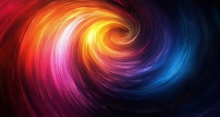 Obraz premium Swirling colors create a vibrant abstract pattern in a cosmic whirlpool during twilight