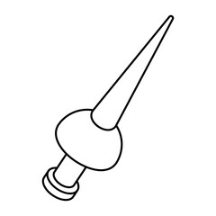 Battle tool concept icon, vector design of sword 