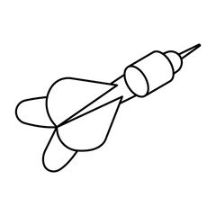 Modern design icon of dart pin