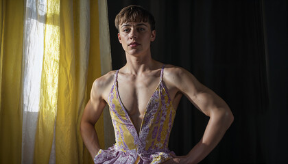 Non-binary person, non binary, collage student, gay person