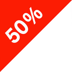 Corner red Discount tag. Sale tag design for online marketing. Red Price tag. Sale and sold out tags sign. 