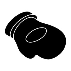 A hand covering icon, flat design of glove