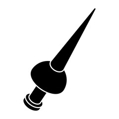 Naklejka premium Battle tool concept icon, vector design of sword 