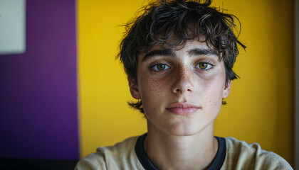 Non-binary person, non binary, collage student, gay person