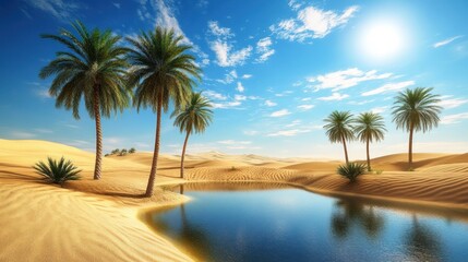 Oasis in Desert