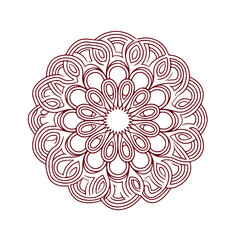 Mandala background in lineal style