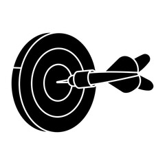 Board with archery arrow showcasing hitting game