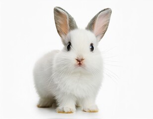 Obraz premium Fluffy White Bunny