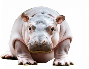 Naklejka premium Chubby Baby Hippo