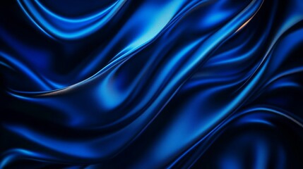 Fototapeta premium Abstract deep blue swirling background with a luxurious, elegant, and modern feel, perfect for a variety of design projects. It conveys a sense of movement, depth, and mystery.