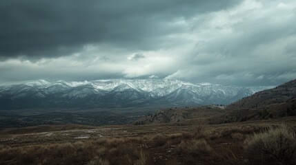 Fototapeta premium Serene Mountain Landscape