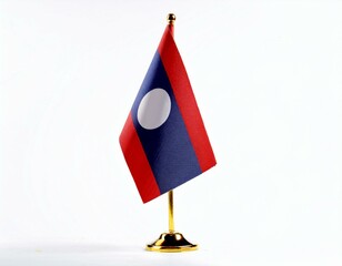 Laos Flag on Stand