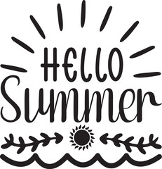 Summer day svg design