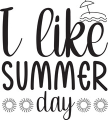 Summer day svg design