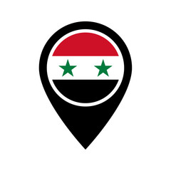 Syria flag location icon