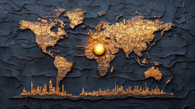 A photo realistic composite of vintage maps and historical imagery, revealing hidden stories and connections from the past, creating a sense of mystery and intrigue