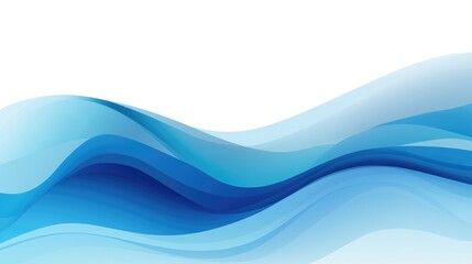 Fototapeta premium Abstract blue wave background with copy space.