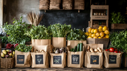 vegetables on the market