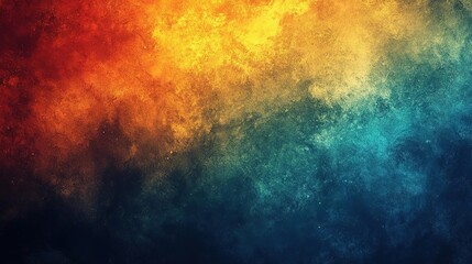 Obraz premium Vibrant abstract background in orange, yellow, and blue hues, perfect for creative projects, web design, or artistic expressions.