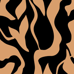 Abstract hand drawn decorative pattern. Vector Illustration.