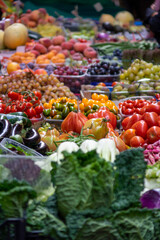 fruits and vegetables at market
