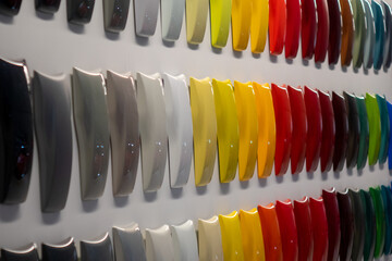 color options swatch for car paint