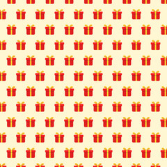 Colorful gift box pattern background vector illustration