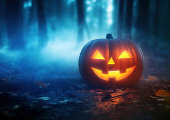 Naklejka premium Spooky Halloween Night