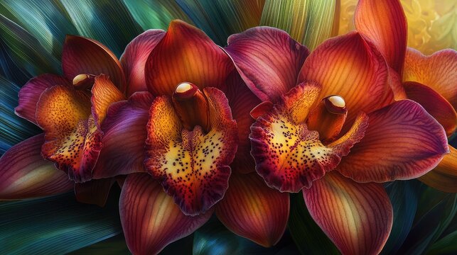 orchid flower closeup