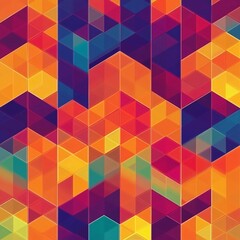 Colorful geometric pattern design.