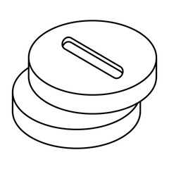 An editable design icon of capsules 