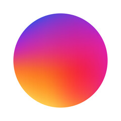 Instagram story reel social media colorful gradient round icon