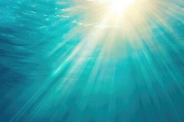 Obraz premium Blue sunshine flare symbolizing hope in Easter. India Christian life.