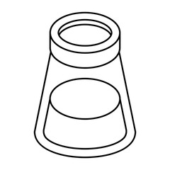 An editable design icon of chemical flask