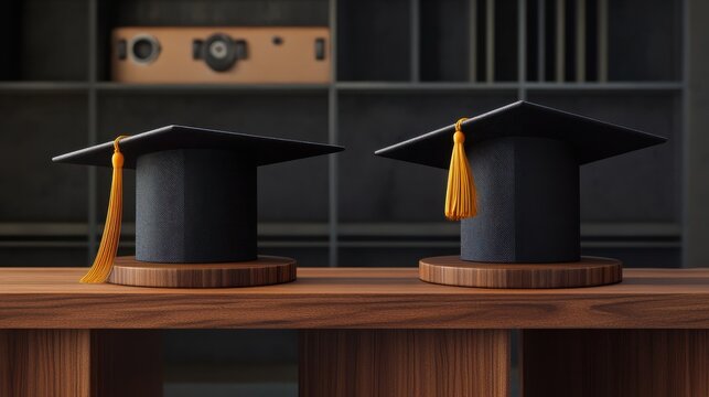 congratulations. and graduation caps and deration with new platform.