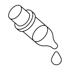 A unique design icon of dropper